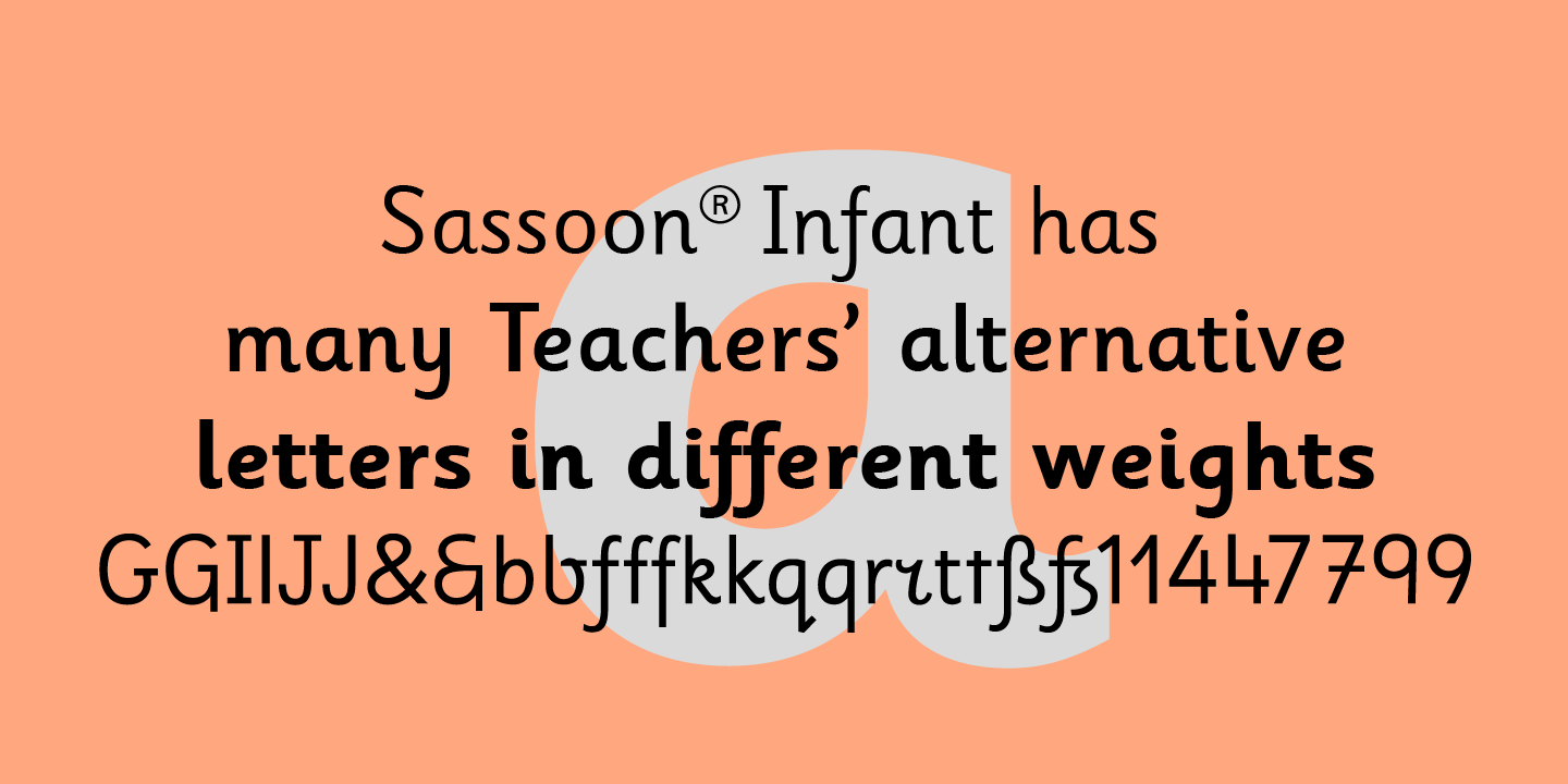 폰트 Sassoon Infant